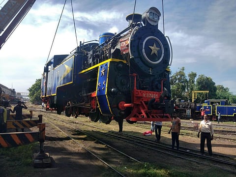 High-Speed Diesel (HSD) oil-fired steam locomotive