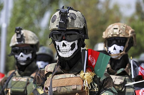 New Afghan Army special forces members attend their graduation ceremony after a three-month training program at the Kabul Military Training Center in Afghanistan, July 17, 2021. (File Photo | AP)