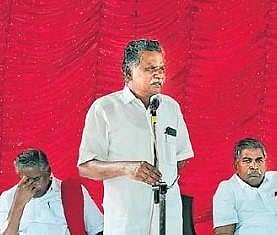 CPI State Secretary R Mutharasan in Nagapattinam on Monday | Express