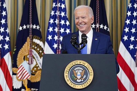 President Joe Biden speaks in the State Dining Room of the White House in Washington, Wednesday, Nov. 9, 2022. (Photo | AP)