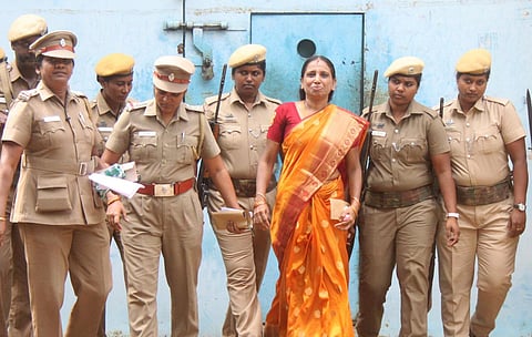 A 2019 file image: Nalini Sriharan, one of the seven convicts in the Rajiv Gandhi assassination case. (File Photo | PTI)