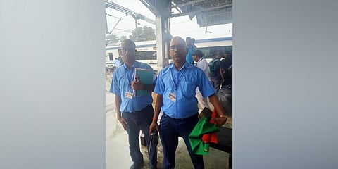 An unforgettable day for two highly experienced loco-pilots of South Western Railway Zone, R Surendran and V Ravichandran