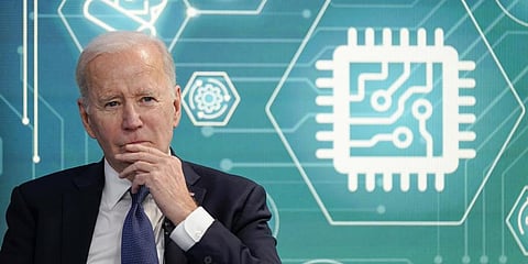 President Joe Biden attends an event to support legislation that would encourage domestic manufacturing and strengthen supply chains for computer chips.(File Photo | AP)