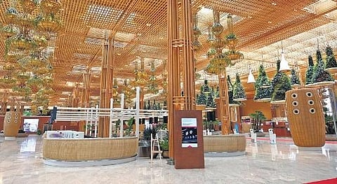 The interiors of the swanky Rs 5,000-crore Terminal 2 of the Kempegowda International Airport, which was inaugurated by PM Narendra Modi on Friday | Nagaraja Gadekal  ​