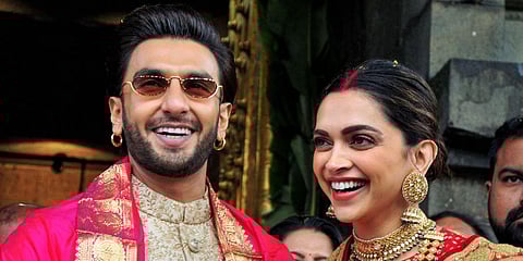 Bollywood star couple Deepika Padukone and Ranveer Singh (Photo | PTI)