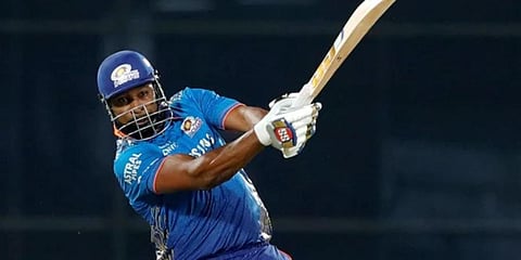 Mumbai Indians all-rounder Kieron Pollard. (File Photo | PTI)