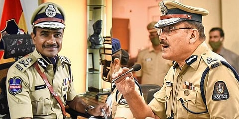 Hyderabad City Police Commissioner CV Anand,(L) ACB Director General Anjani Kumar.(Photo | File, EPS)