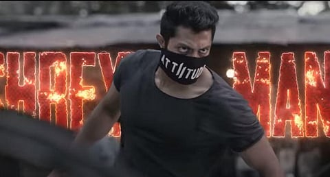 A screengrab from the trailer of the Kannada movie 'Raana'