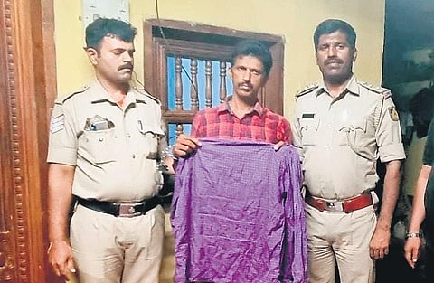 One of the accused after he was arrested by the police | Express