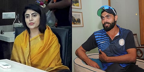 Rivaba Jadeja, (L), the wife of Indian cricketer Ravindra Jadeja, is BJP's candidate for Jamnagar (North). Image used for representational purpose only. (File Photo)