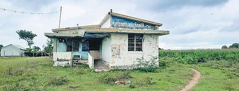 The sub-health centre in Gudular village, which was built in 2001, has not been functioning for ten years, residents complained | Express