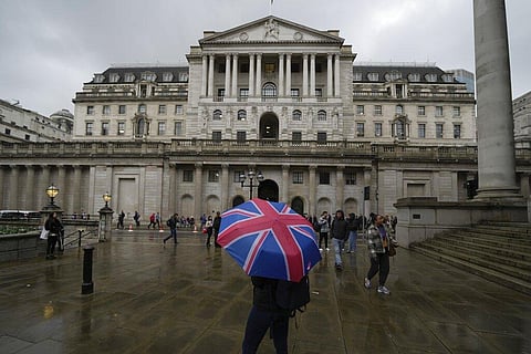 The Bank of England, at the financial district in London. Image used for representational purpose only. (File Photo | AP)