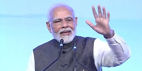 Prime Minister Narendra Modi addressed the Indian diaspora in Bali, Indonesia. (Screengrab | Twitter @PMO)