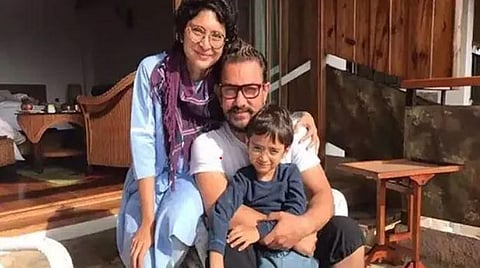 Bollywood actor Aamir Khan and ex-wife Kiran Rao with their son Azad Rao Khan. (Photo | Aamir Khan Instagram)