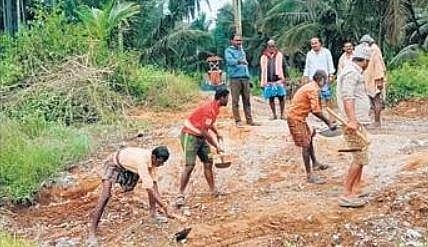 Karnataka farmer spends Rs 1.5 lakh of hard-earned money to relay road
