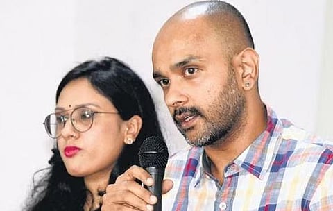 PETA representatives address press in Chennai on Tuesday | r satish babu