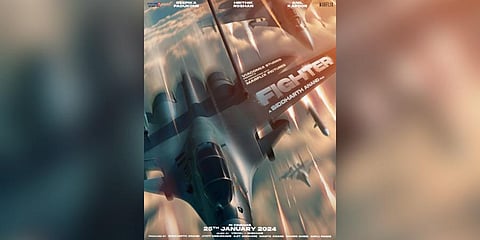 First look poster of the upcoming  aerial action thriller film 'Fighter.'