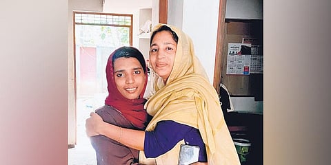 Sulfath E K with councillor Ajeena Jabbar