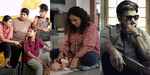 Posters of 'Five Six Seven Eight', 'Wonder Women' and 'GodFather'