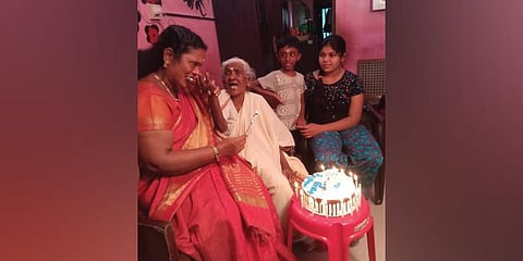 Karthiyayini Amma during her 101st birthday celebration in September at her house in Muttom | Express