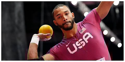 US decathlon champion Garrett Scantling. (Photo |AP)
