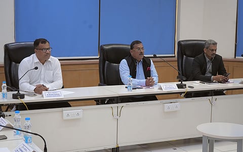 Avijit Paul chairs the All India Football Federation Development Committee meeting. (Photo | AIFF Twitter)