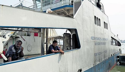 The Ro-Ro service between Vypeen and Fort Kochi ground to a halt on Saturday due to technical glitches | T P Sooraj