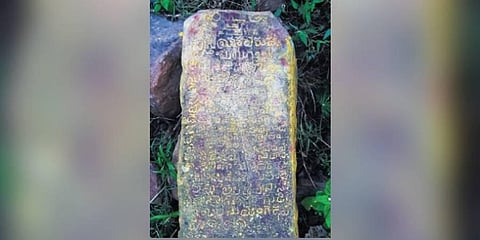 Ancient sculpture treasures discovered in Bhairava Konda. (Photo | Express)