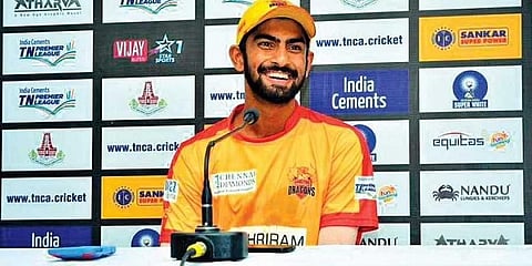 Tamil Nadu's wicketkeeper-batter N Jagadeesan. (File photo | PTI)