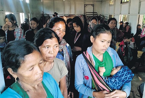 The refugees are mostly women, children and elderly people.