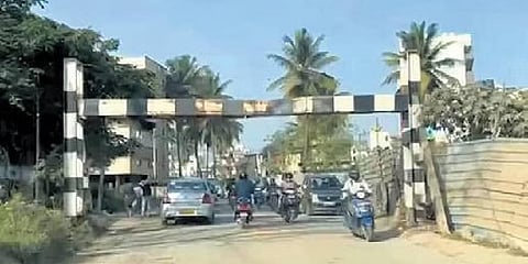 Varthur Rd height limit bar lowered, resident say traffic improved