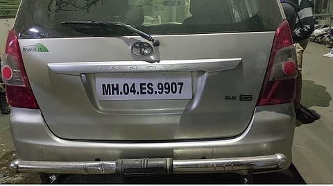 The Static Surveillance team seized Rs 75 lakh in cash from Innova car number MH.04. ES.9907.