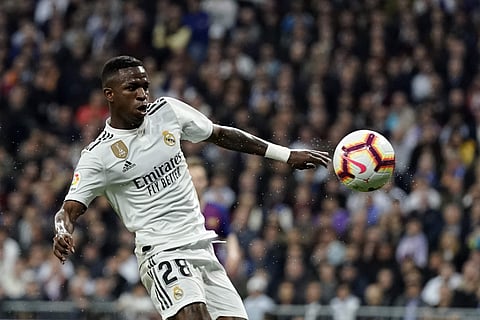 Real Madrid and Brazilian national team winger, Vinicius Junior. (File Photo | AP)