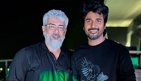Ajith Kumar (L), Sivakarthikeyan (R)