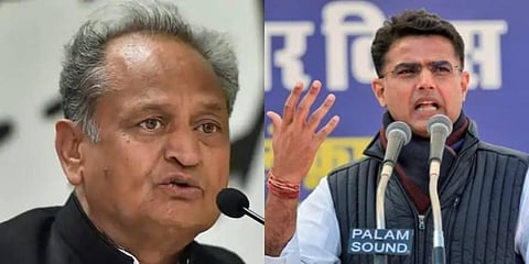 Rajasthan Chief Minister Ashok Gehlot, (L), and Congress leader Sachin Pilot. (File Photo | PTI)