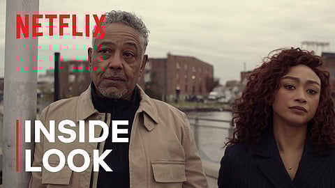 Giancarlo Esposito and Tati Gabrielle star in the new Netflix series, Kaleidoscope. (Photo | YouTube)