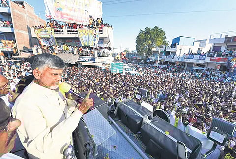 The huge crowds that turned up for Naidu’s roadshows and meetings not just brought some cheers to the party but also left the YSRC a little jittery.