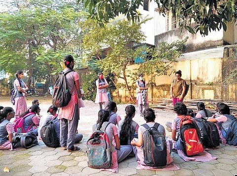 ​  On a heritage walk exploring the history of Madras & the Indian Constitution  ​