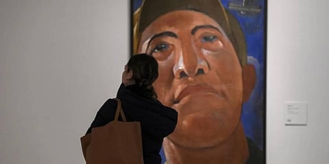 Some 70 modern artworks which were removed from Kyiv to protect them from Russian missile strikes that have done huge damage to Ukraine's cultural heritage will go on display. (Photo | AFP)