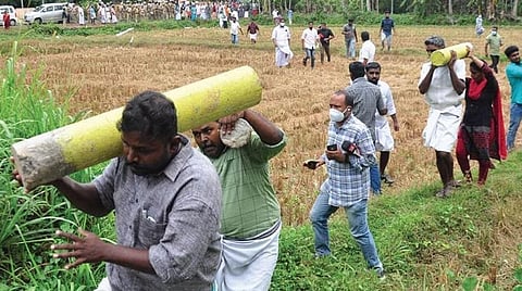 Standoff between protesters and K-Rail officials at Chottanikkara | FILE PIC
