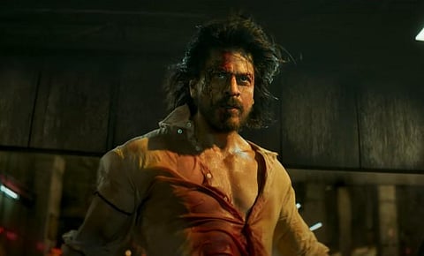 A still from the teaser of 'Pathaan' (Youtube Screengrab)