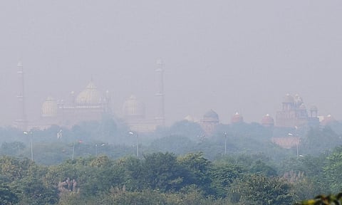 Representational image of Jama Masjid was shrouded in a thick layer of smog in New Delhi. (Photo | PTI)
