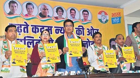 Delhi Congress on Tuesday released a ‘vision document’ of the party. (Photo | Express)