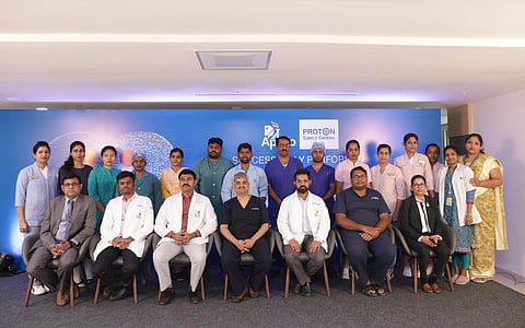 The team led by Dr Roopesh Kumar examined and offered surgical intervention. (Photo| Express)