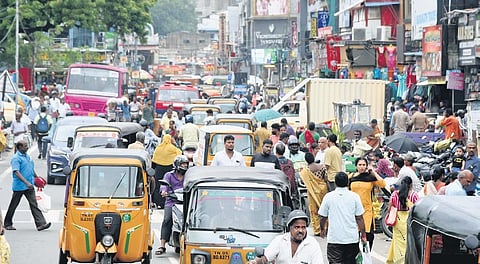 A congested street in George Town | R Satish Babu