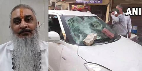 Shiv Sena leader Sudhir Suri was shot dead in Amritsar. (Photos | Facebook/ANI Twitter)