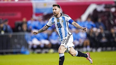 Argentina striker Lionel Messi  