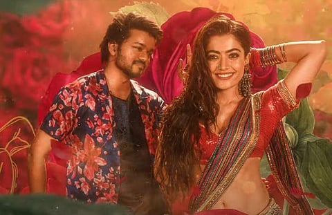 A still from 'Ranjithame' the newly released single of  Vijay-starrer 'Varisu'. (Photo | YouTube screengrab)