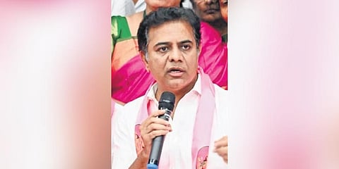 TRS working president and IT Minister K T Rama Rao.(Photo | Express)