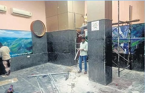 ​  Hanging cables to be sealed and tucked inside a layer in the roof  | express  ​